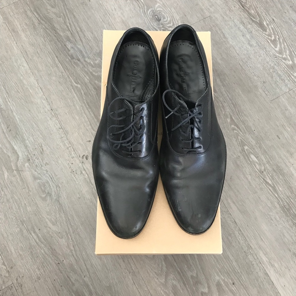 Cole Haan Madison Plain Toe Black Oxford
